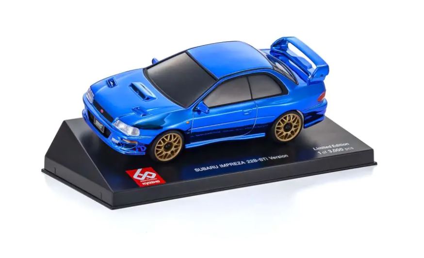 MINI-Z Subaru Impreza 22B-STi - Chrome Blue Kyosho 60th Anniversary BODY ONLY