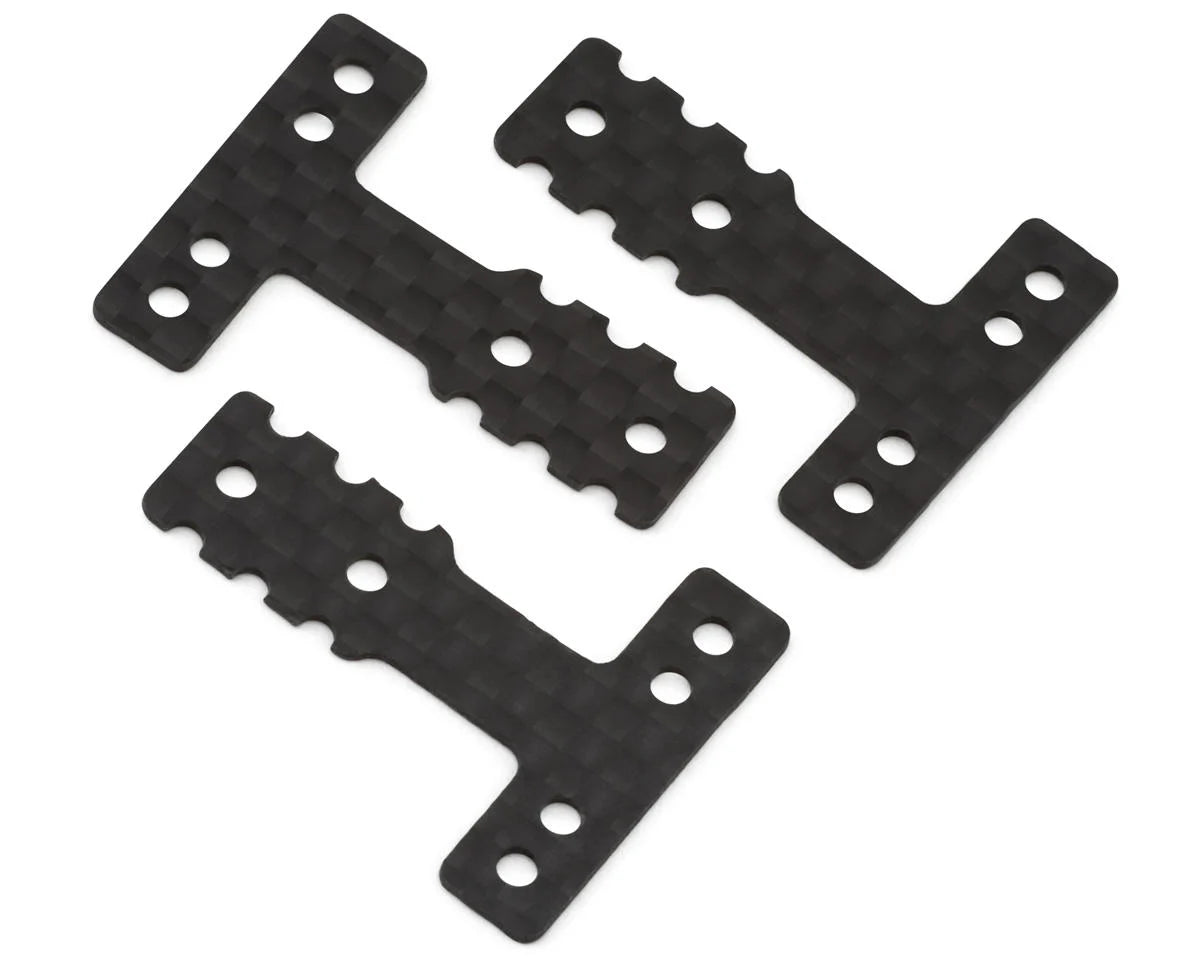 Mini-Z MR-03 MM/LM Carbon Fiber Rear Suspension Plates (Soft) (3)