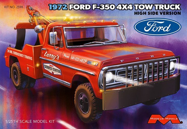1972 Ford F-350 Wrecker 4x4 High Side 1/25 Model Kit