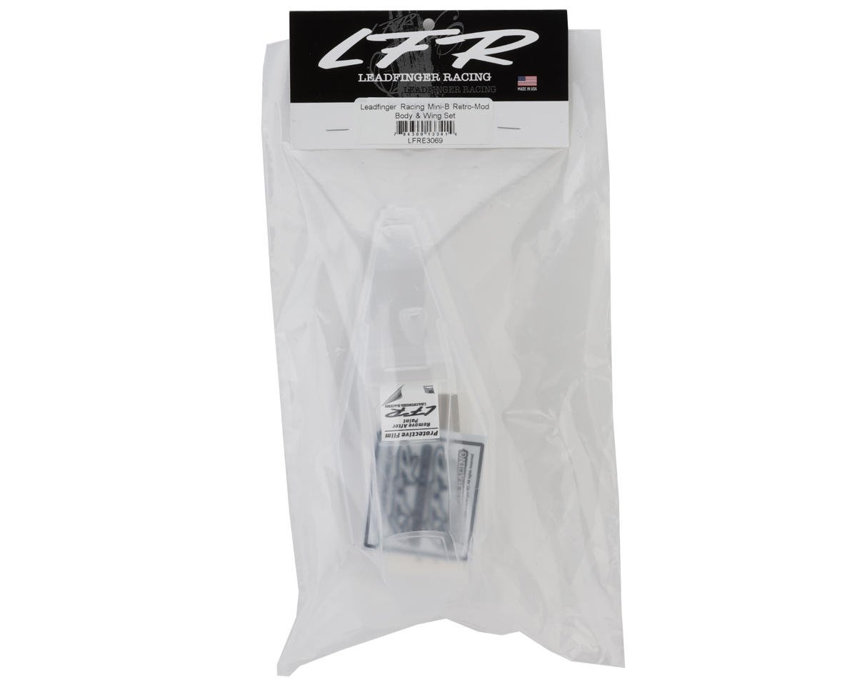 Losi® Mini-B Retro-Mod Body (Clear) w/Wing