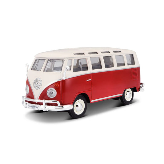 Maisto 1/25 Special Edition Volkswagen Van "Samba" (White/Red)