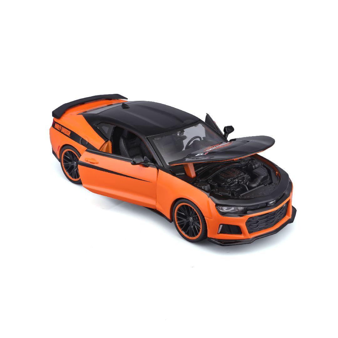 Maisto 1/24 Harley Davidson Custom 2017 Chevrolet Camaro ZL1 (Black/Orange)