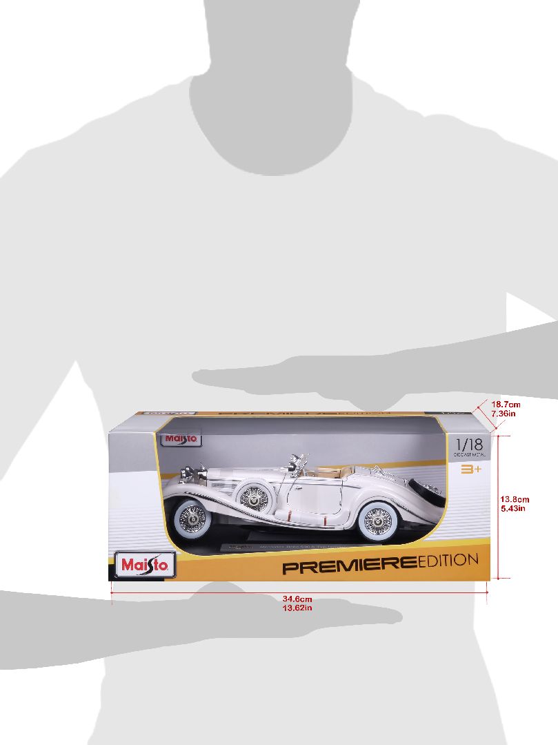 1/18 Premiere Edition 1936 M-B 500 K Type Special roadster (White)