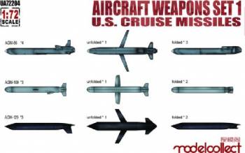 MDL72204 — 1/72 Aircraft Weapons Set 1: US Cruise Missiles (9 different, 20