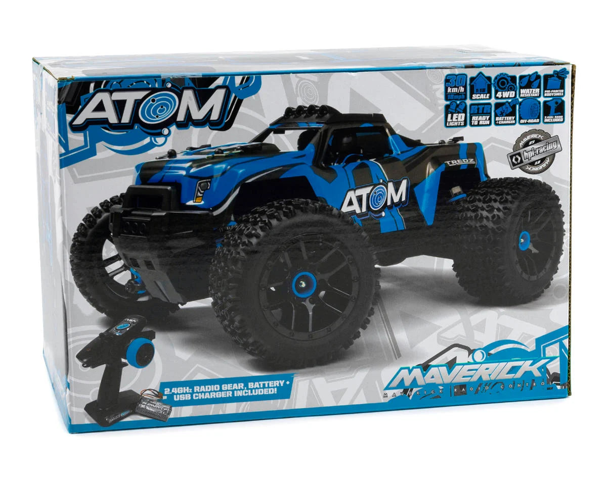 Atom AT1 1/18 RTR 4WD Monster Truck (Blue)