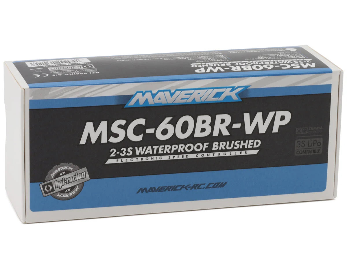 60A Waterproof Brushed ESC w/Tamiya Connector