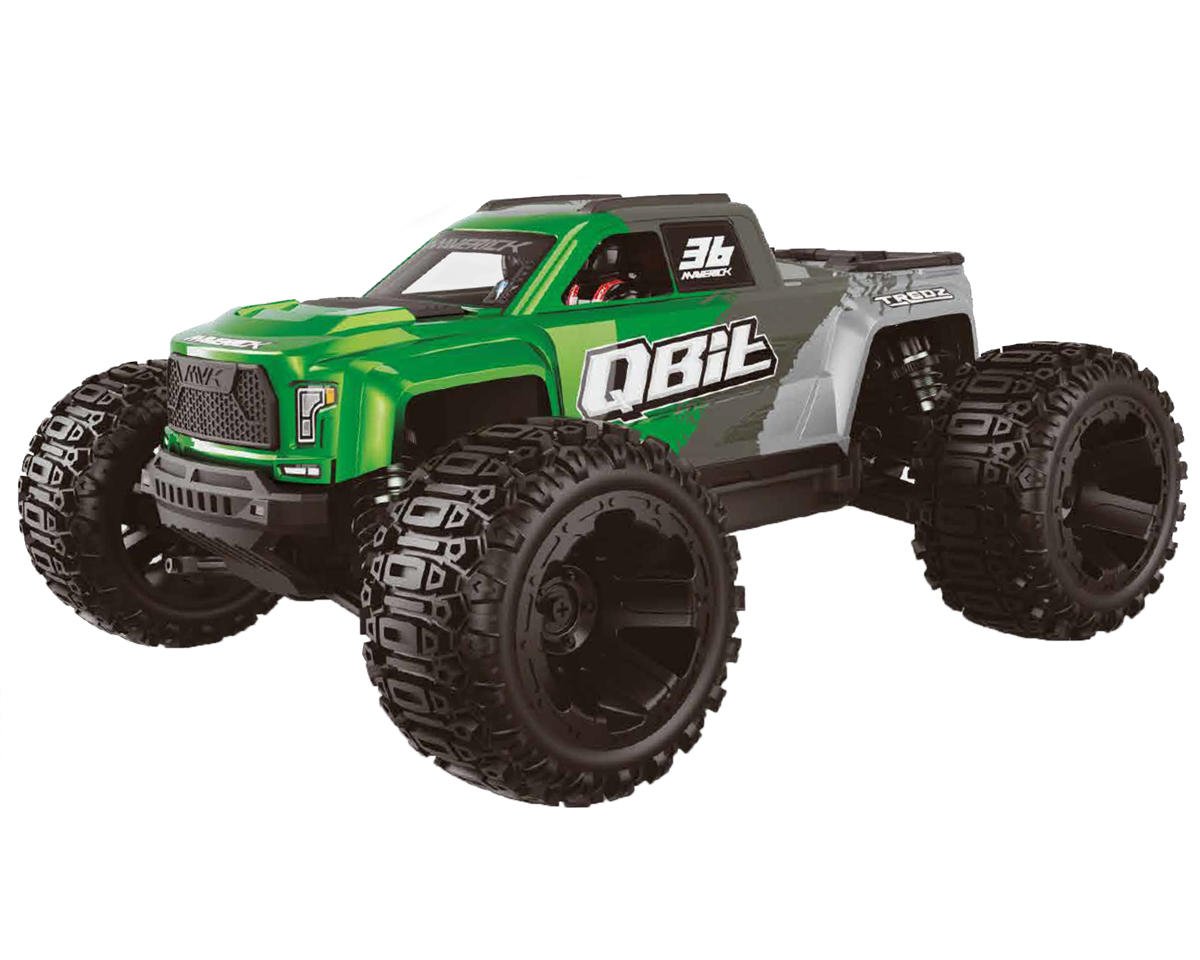 QBit MT 1/16 4WD RTR Brushed Monster Truck (Green)