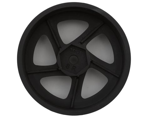 TMB 1/10 Drift Wheels (Flat Black) (+8) (x4) w/Mounting Foam