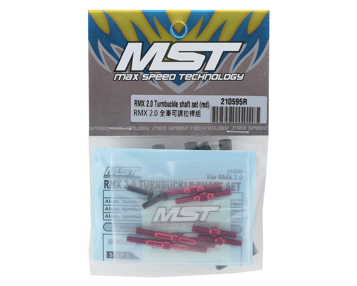 MST RMX 2.0 RTR Turnbuckle shaft set (red)