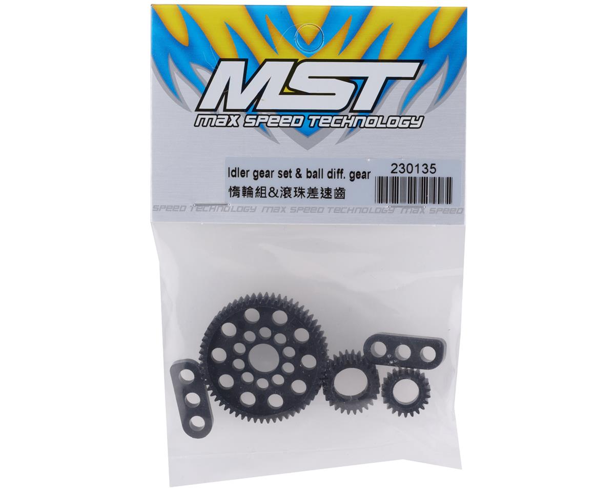 Idler gear set & ball diff. gear