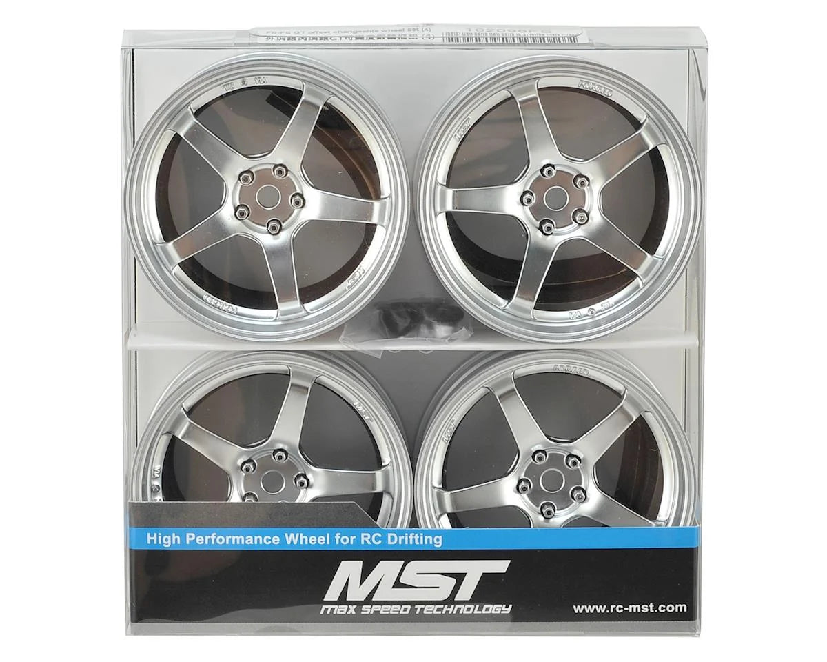 MST S-FS GT offset changeable wheel set (4) w/12mm Hex