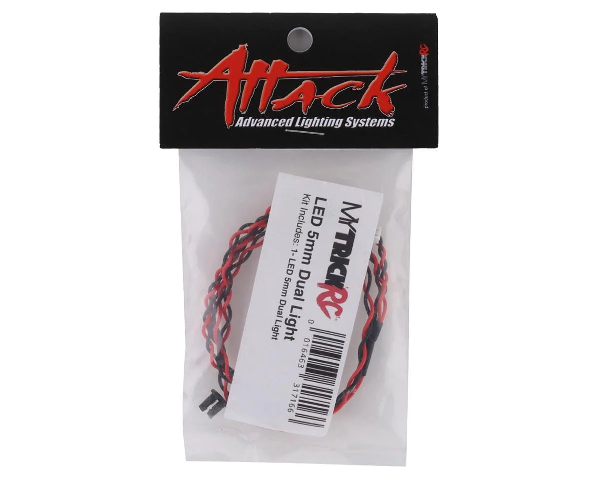 Red Dual LED, 5mm - 2-LEDs on Single Lead