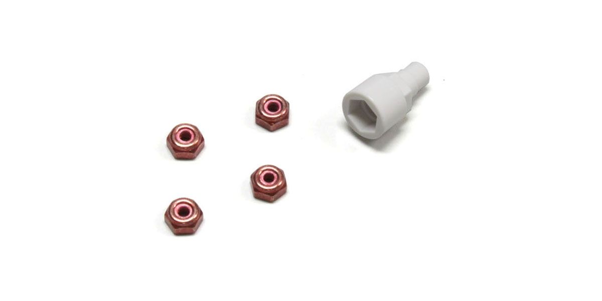 Color Nylon Nut Red