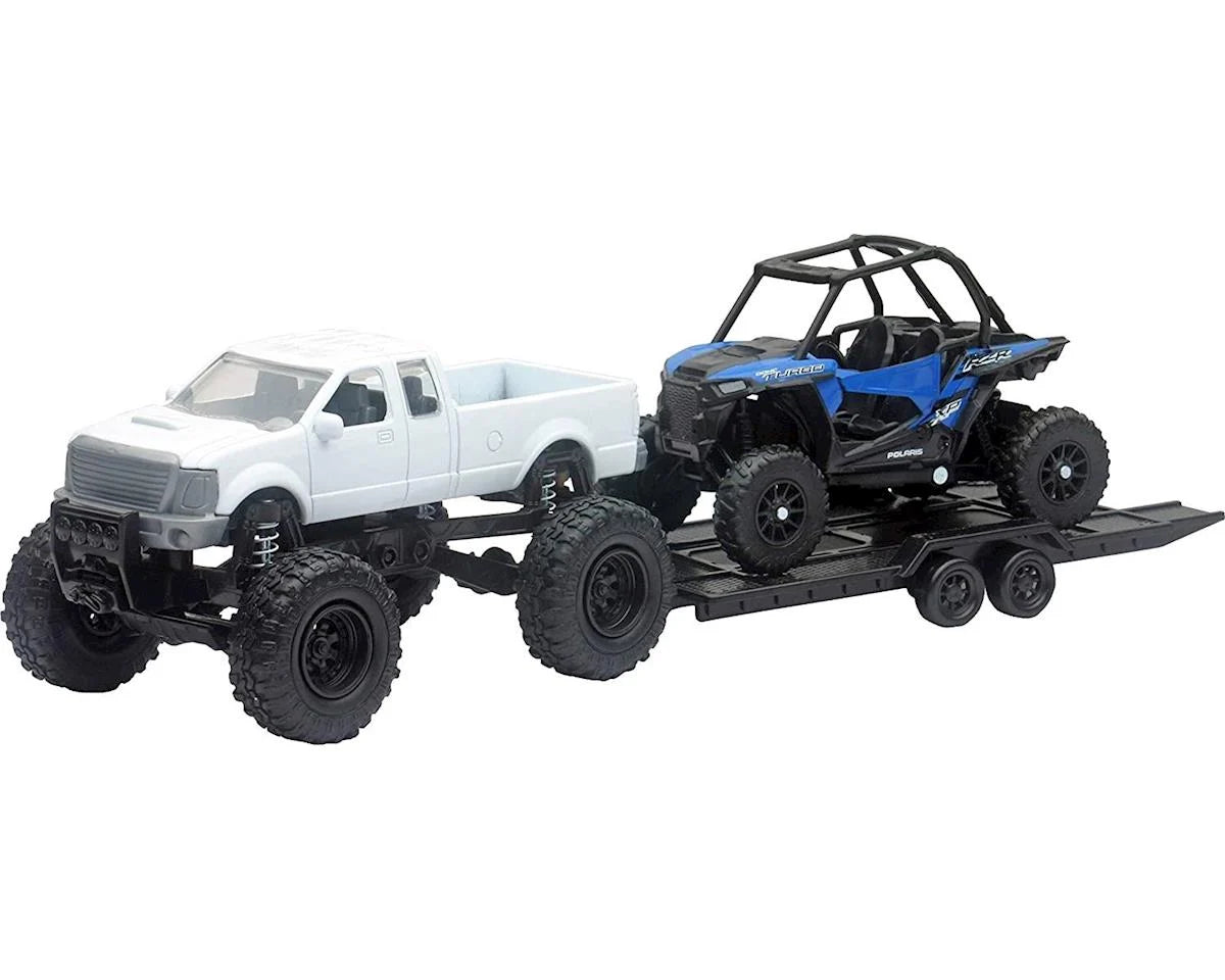 1/24 Scale Diecast Pickup Truck & Polaris RZR XP1000 - Grey