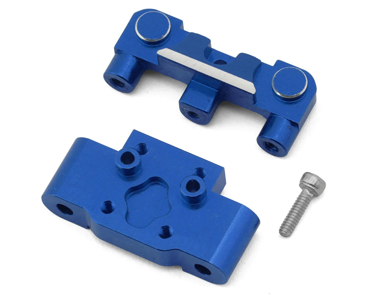 Maverick Microbe Aluminum Front Bulkhead Set (Blue)