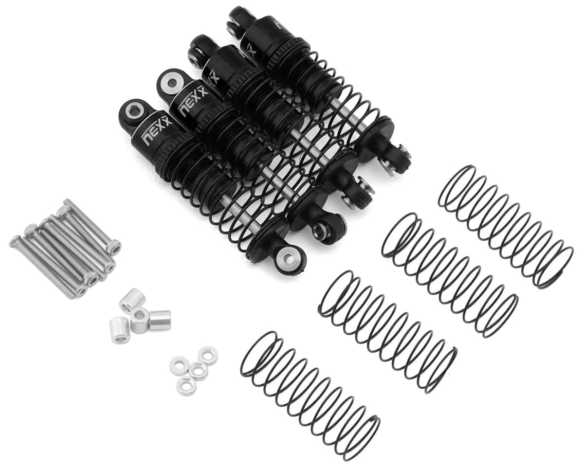 Redcat Ascent-32 37mm Aluminum Threaded Oil-Filled Shocks (Black) (4)
