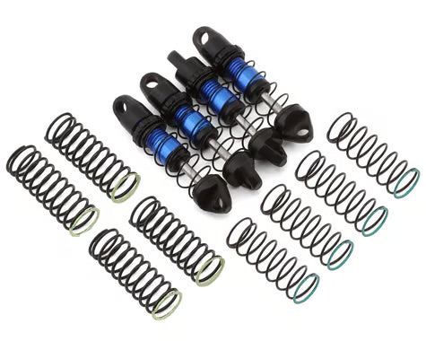 Axial SCX30 25mm Aluminum Threaded Oil-Filled Shocks (Blue) (4)