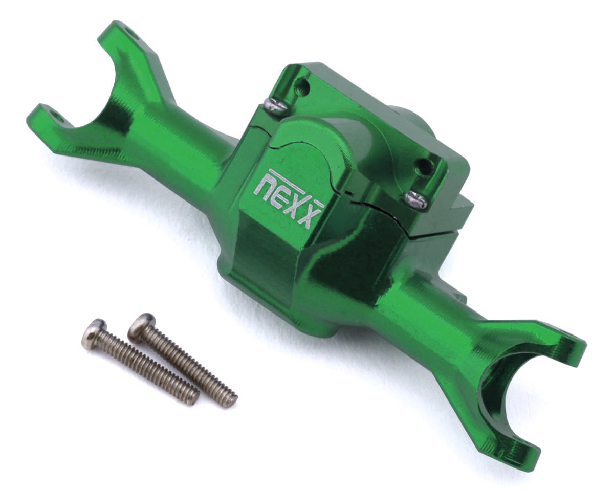 Axial SCX30 Aluminum Front Axle Housing (Green)