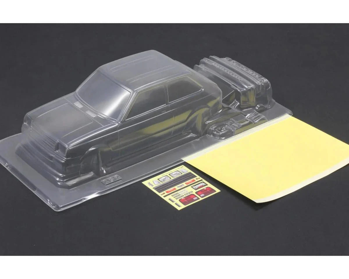 1/10 Toyota Starlet KP61 Late Model Drift Body Set (Clear) (257-260mm)