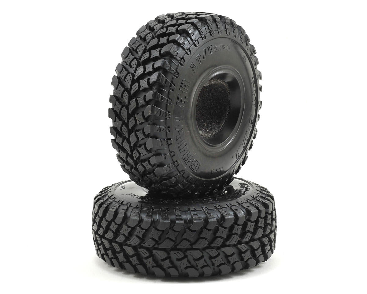 Tires Growler AT/Extra 1.55" Scale Rock Crawler Tires (2) (Komp) w/Foam