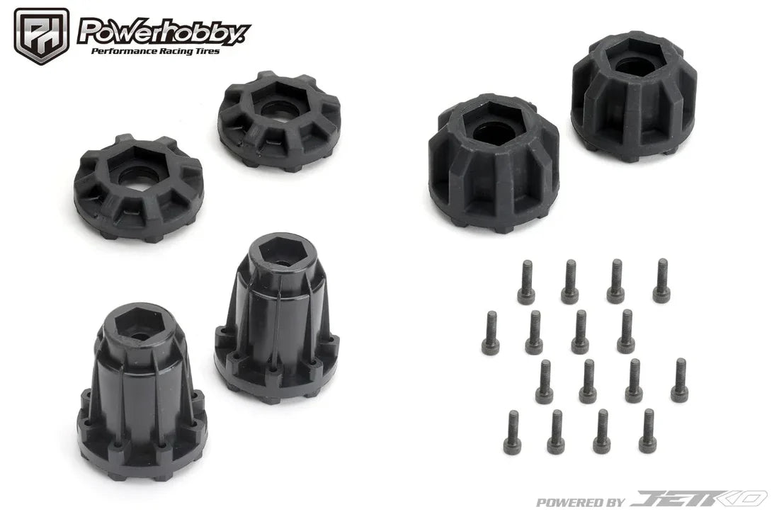 1/8 MT 3.8 Tomahawk Belted Mounted Tires (2) 17MM
