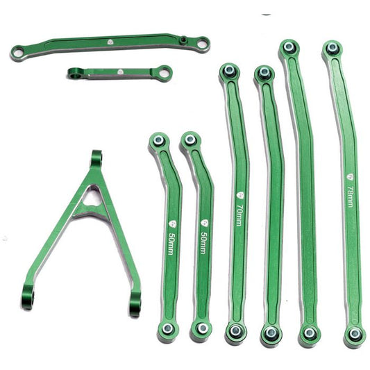 High Clearance Chassis Links, SCX24 Jeep / Gladiator - Green