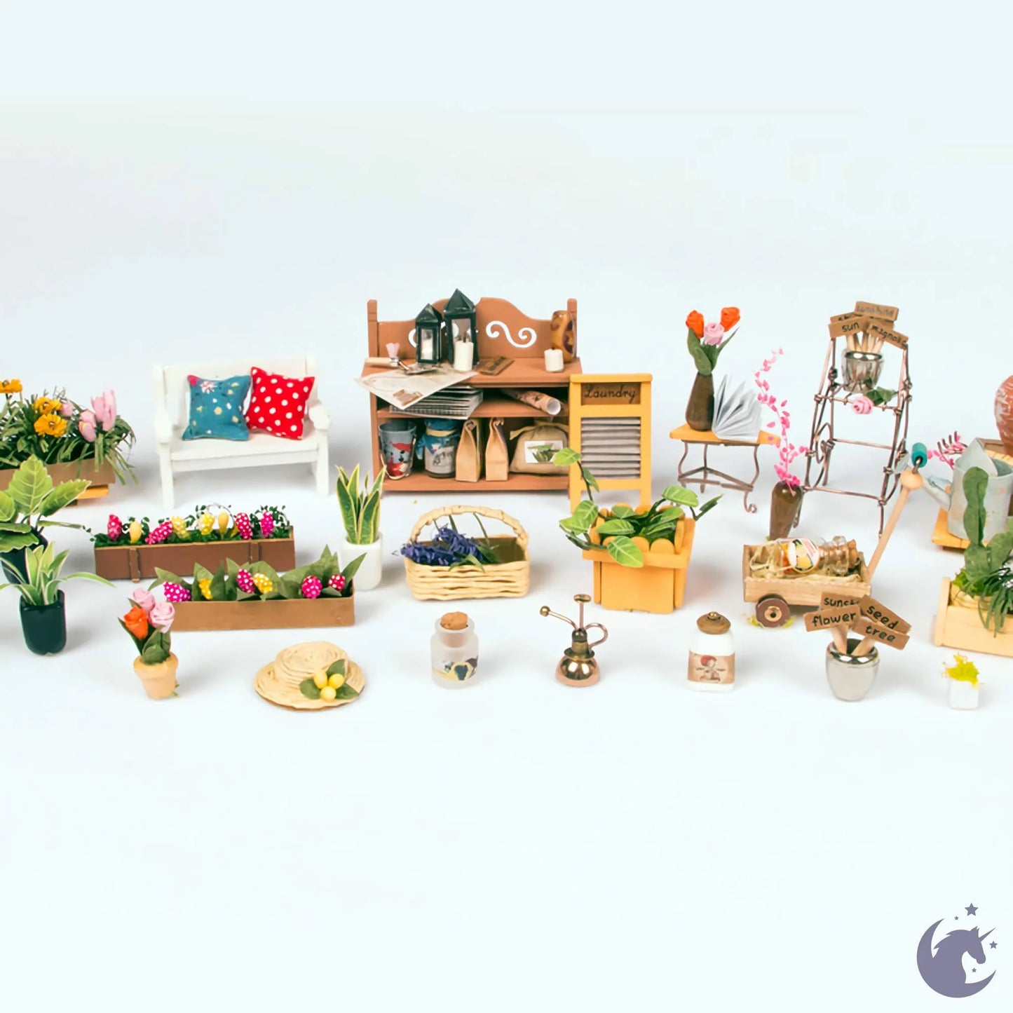 Miller's Garden | Robotime DG108 DIY 1:24 Dollhouse Miniatures Kit