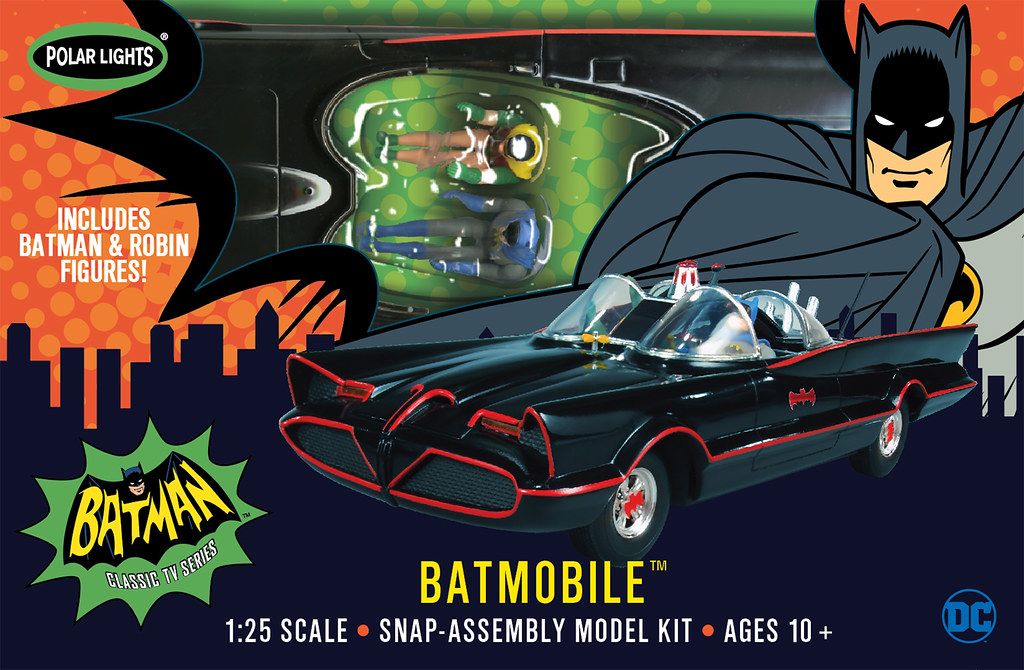 Polar Lights 1966 Batmobile (Snap) 1/25 Model Kit (Level 2