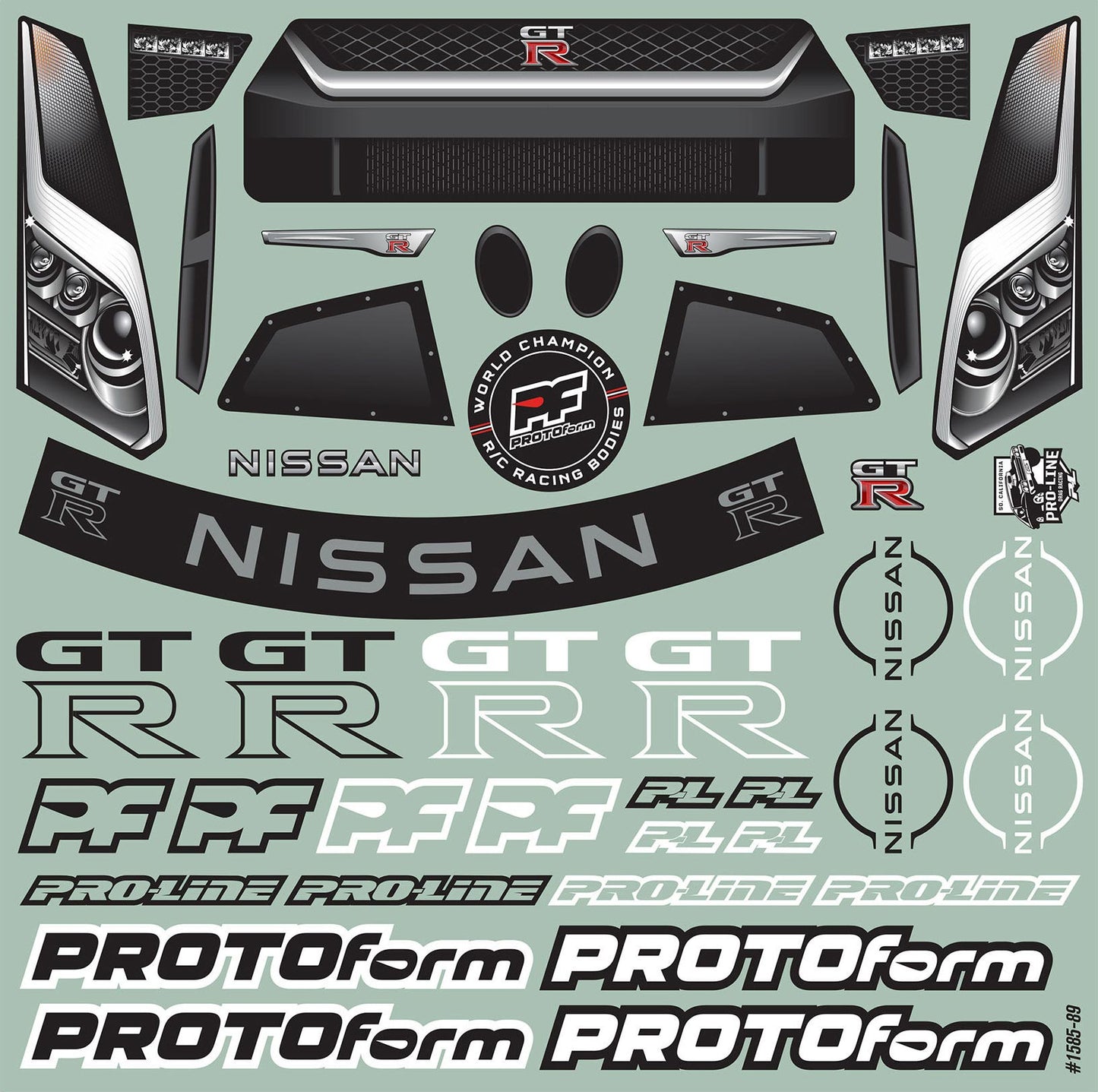1/10 Nissan GT-R R35 Clear Body (SCT Drag Car)