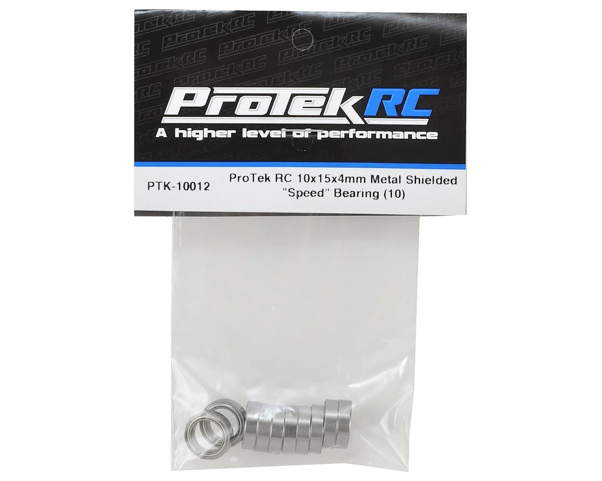 10x15x4mm Metal Shielded "Speed" Bearing (x10)