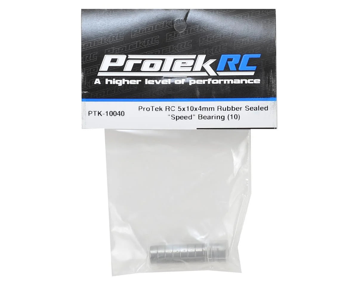 5x10x4 mm Rubber Sealed "Speed" Bearing (10)