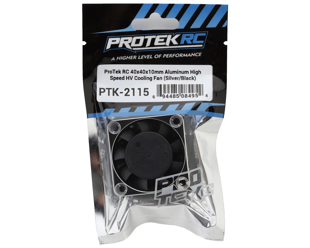 40x40x10mm Aluminum High Speed HV Cooling Fan (Silver/Black)