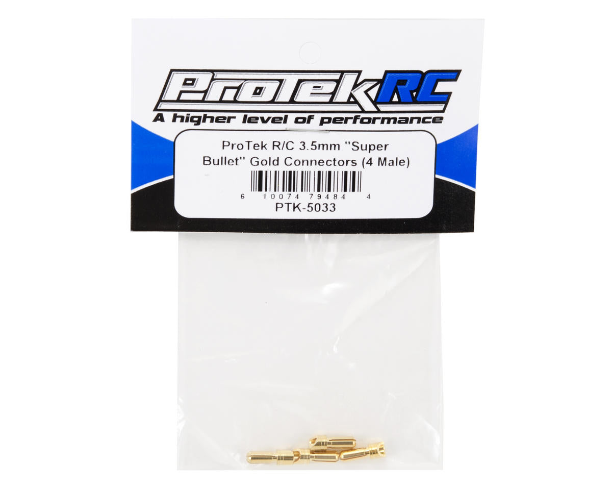 3.5mm "Super Bullet" Gold Connectors (4 Male)