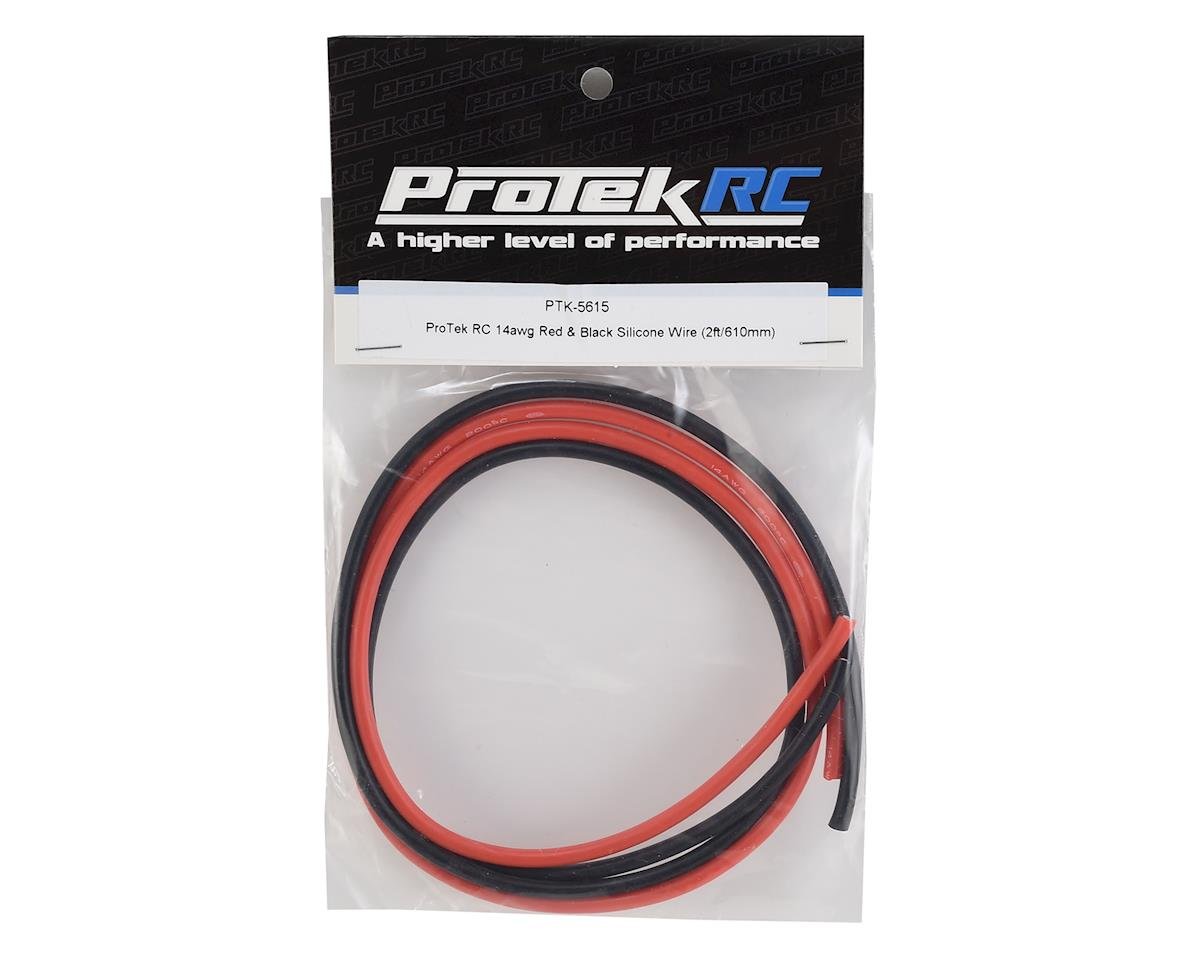 Silicone Hookup Wire (Red & Black) (2' Each) (14AWG)