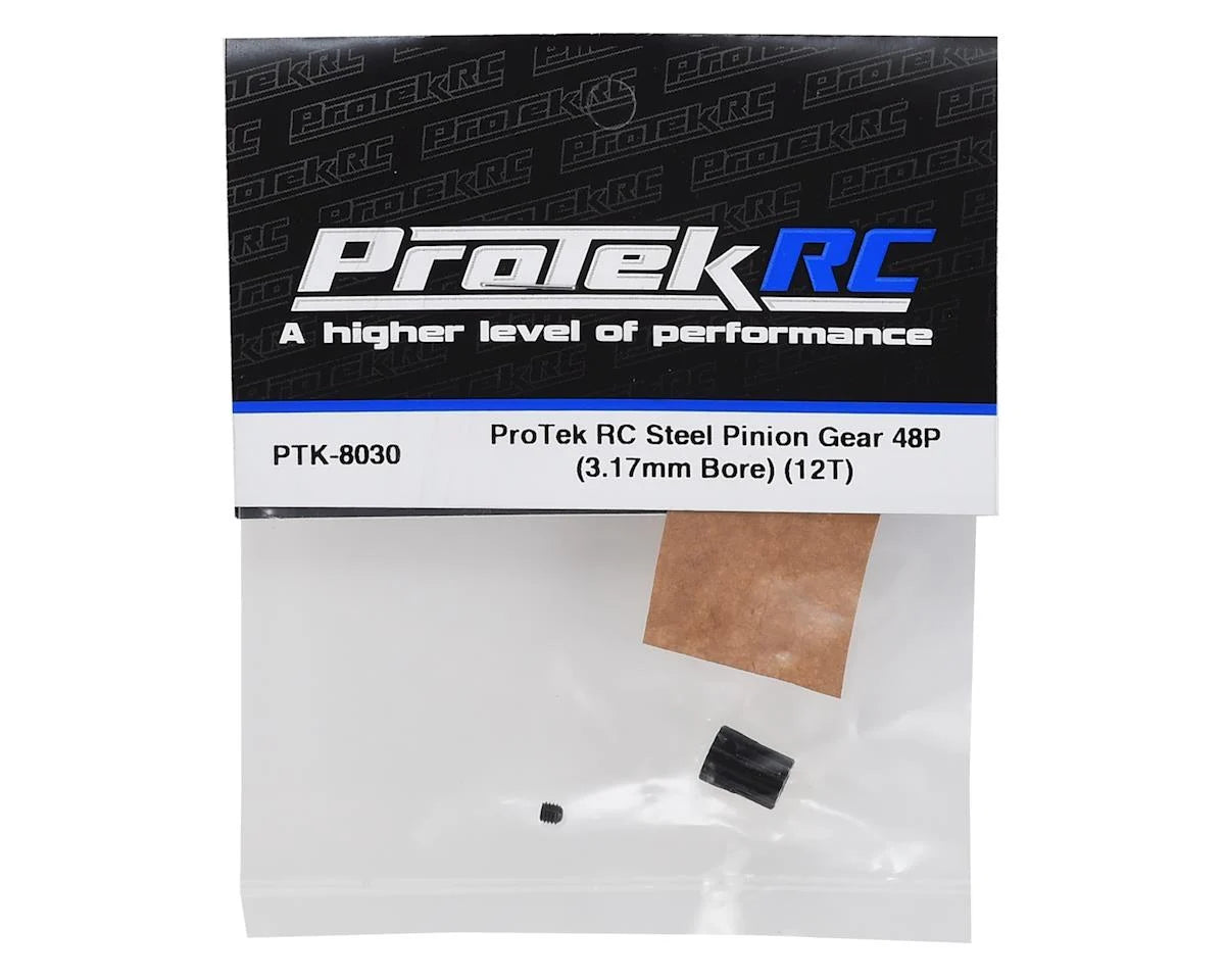 ProTek RC Lightweight Steel 48P Pinion Gear (3.17mm Bore) (12T)