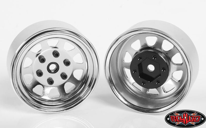 RC4WD 1.7" Stamped Steel Beadlock Wagon Wheels (Chrome) (x4)