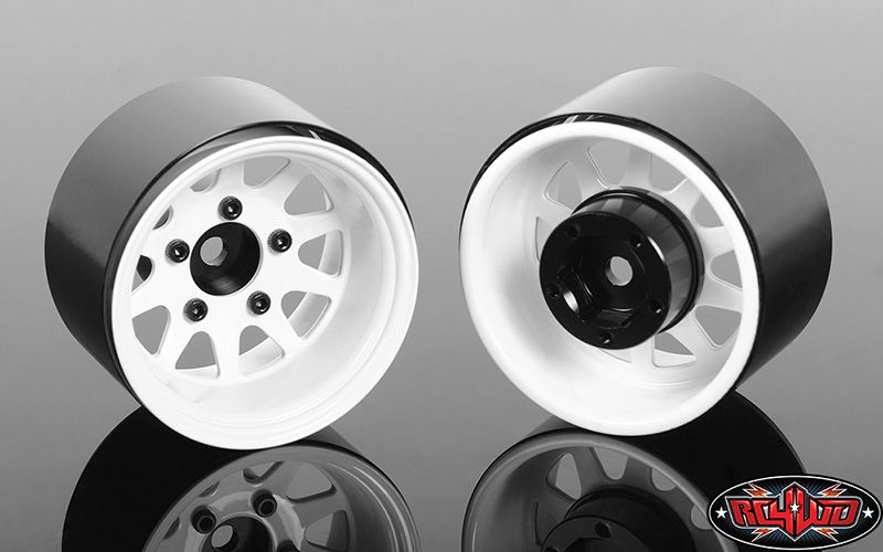 RC4WD 1.55" Deep Dish Wagon Steel Beadlock Wheels (White) (x4)
