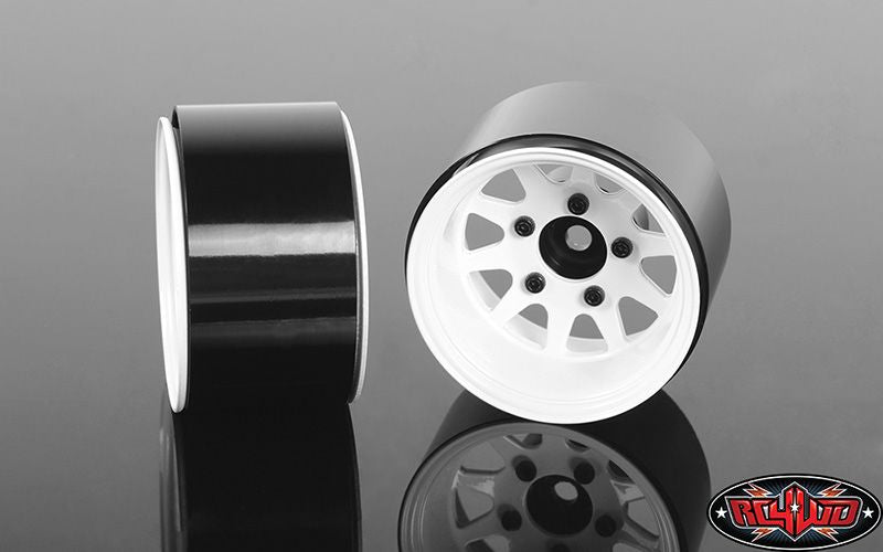 RC4WD 1.55" Deep Dish Wagon Steel Beadlock Wheels (White) (x4)