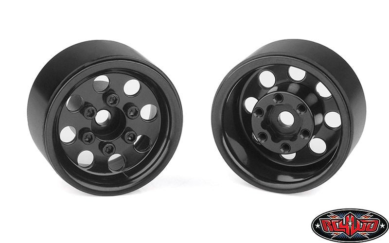 1.0" Pro8 Stamped Steel Beadlock Wheels (Black) (x4)