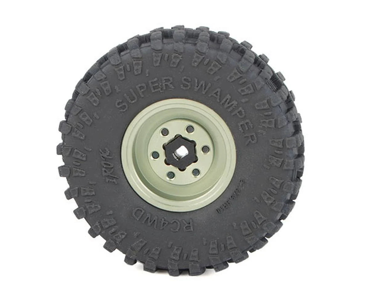 Axial SCX30 7mm CNC Aluminum Wheel Hex Adapters (4) (For 1.0" Wheels)