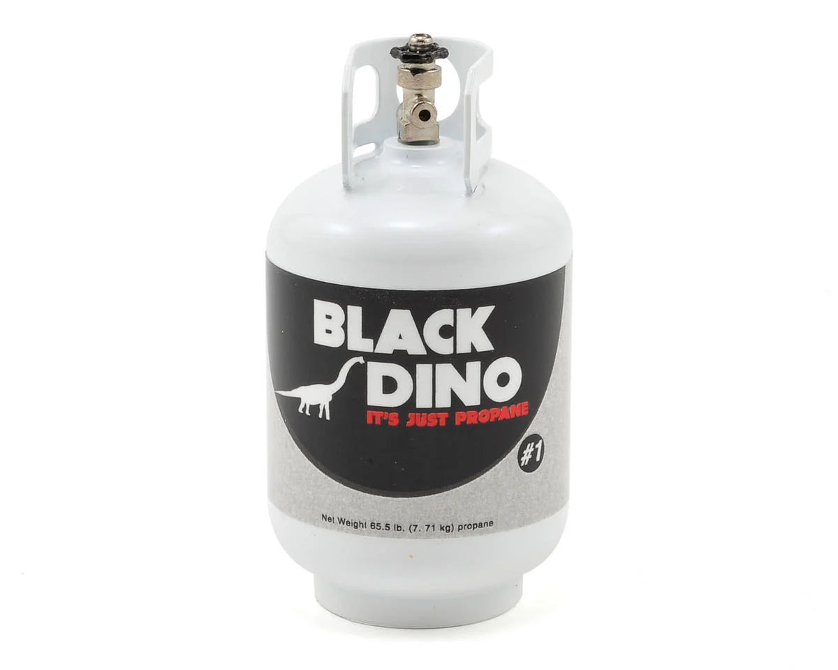 Black Dino 1/10 RC Scale Aluminum Propane Tank (Miniature Scale Accessory)