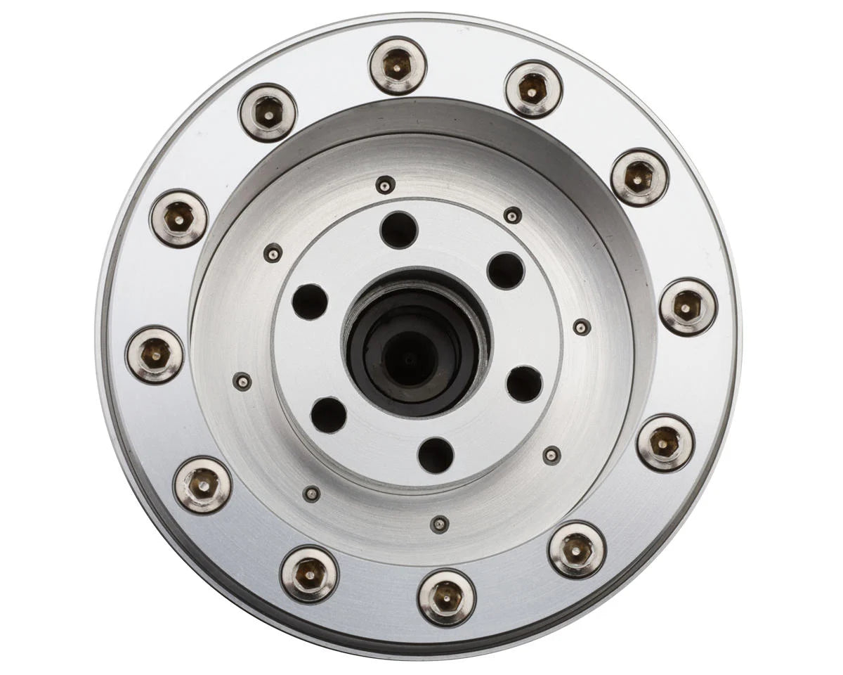 Universal Monster Truck Beadlock Wheels V2 (Silver) (2) (Clod Buster)