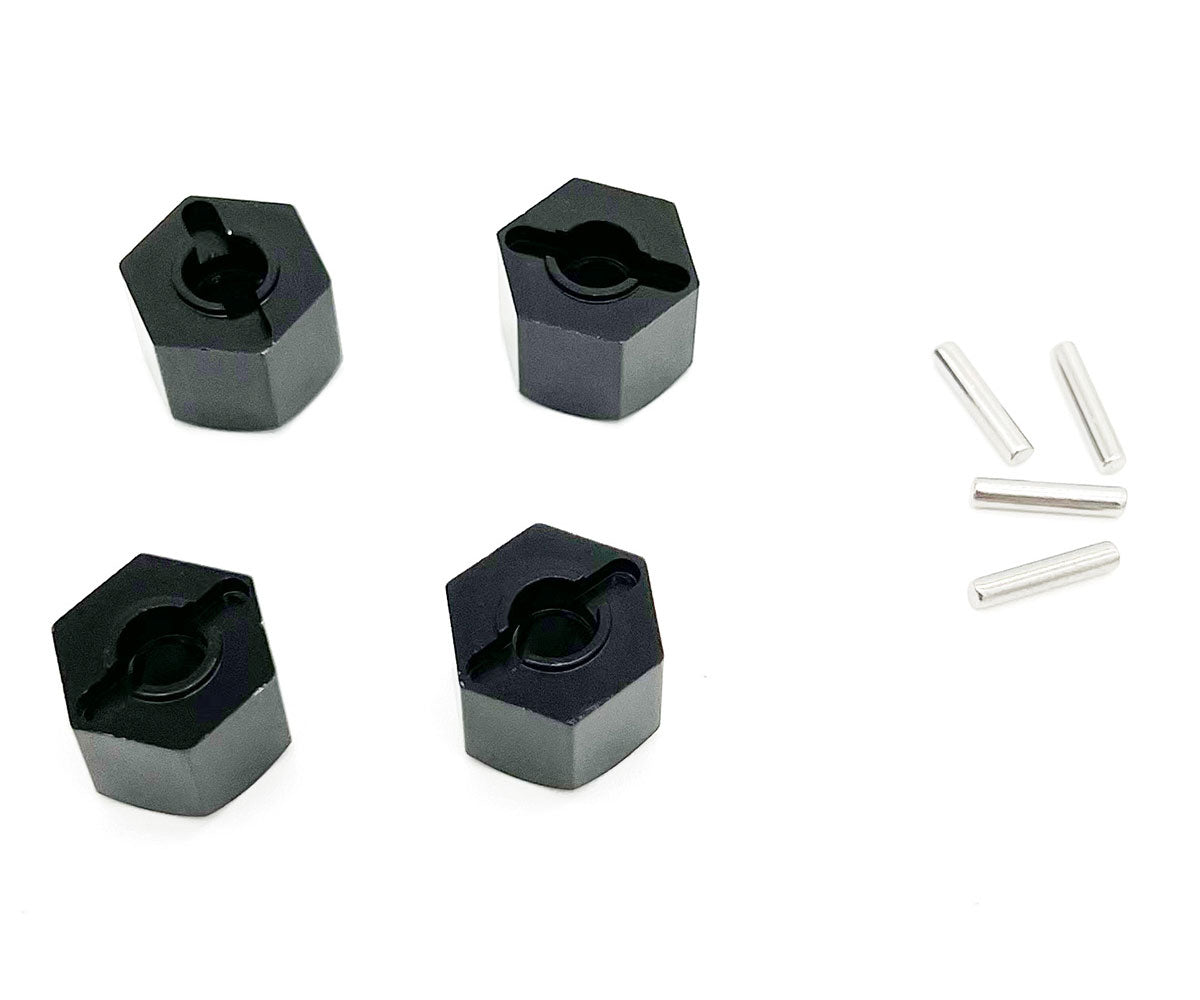 12mm Wheel Hex Adapters with Pins (4)
