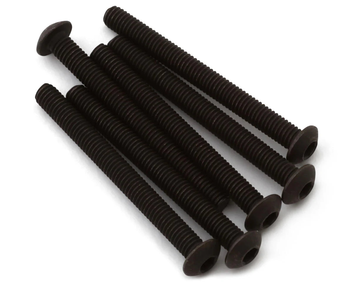 3x30mm Button Head Hex Machine Thread Screws (6pcs)