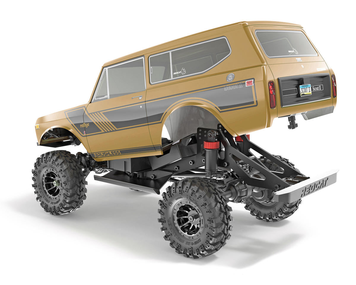 Ascent-18 International Scout II 1/18 RTR Brushless Rock Crawler (Gold Dust)