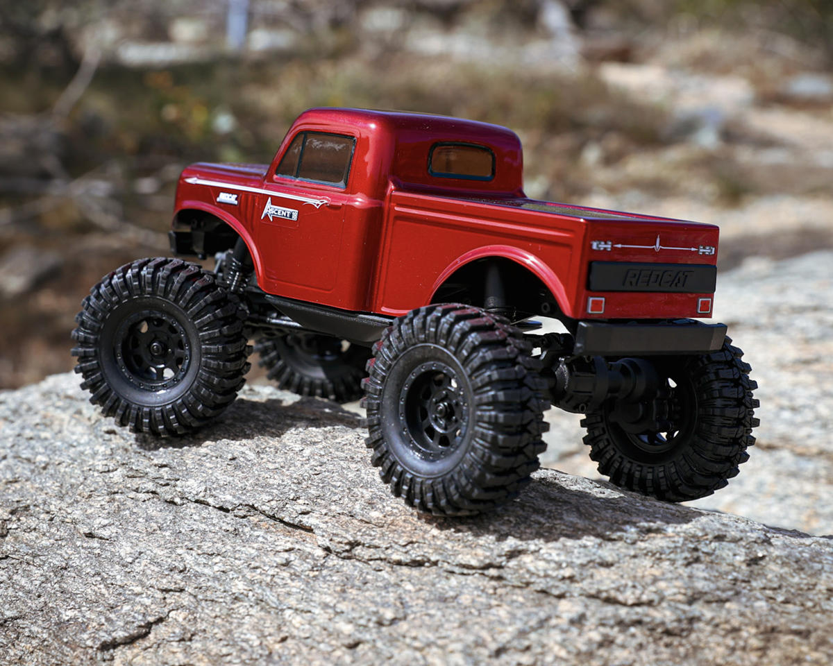 Ascent-18 1/18 4WD RTR Brushed Rock Crawler (Red) w/2.4GHz Radio, Battery & Charger