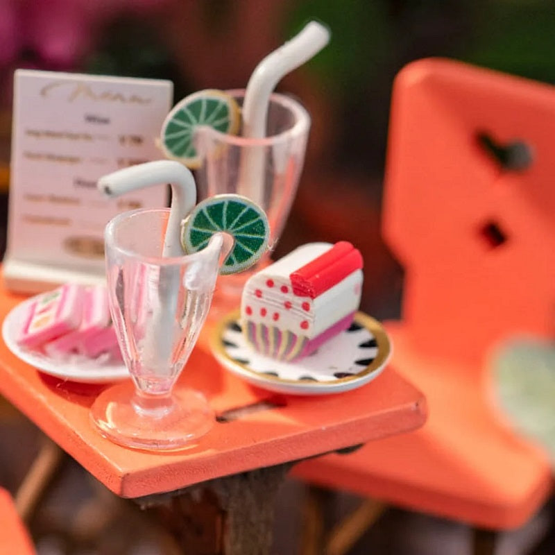 Sea Holiday Restaurant DIY Miniature 3D Wooden Model Kit