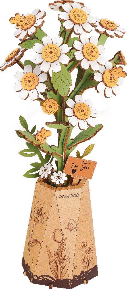 Chamomile | Rowood TW061 Wooden Flower