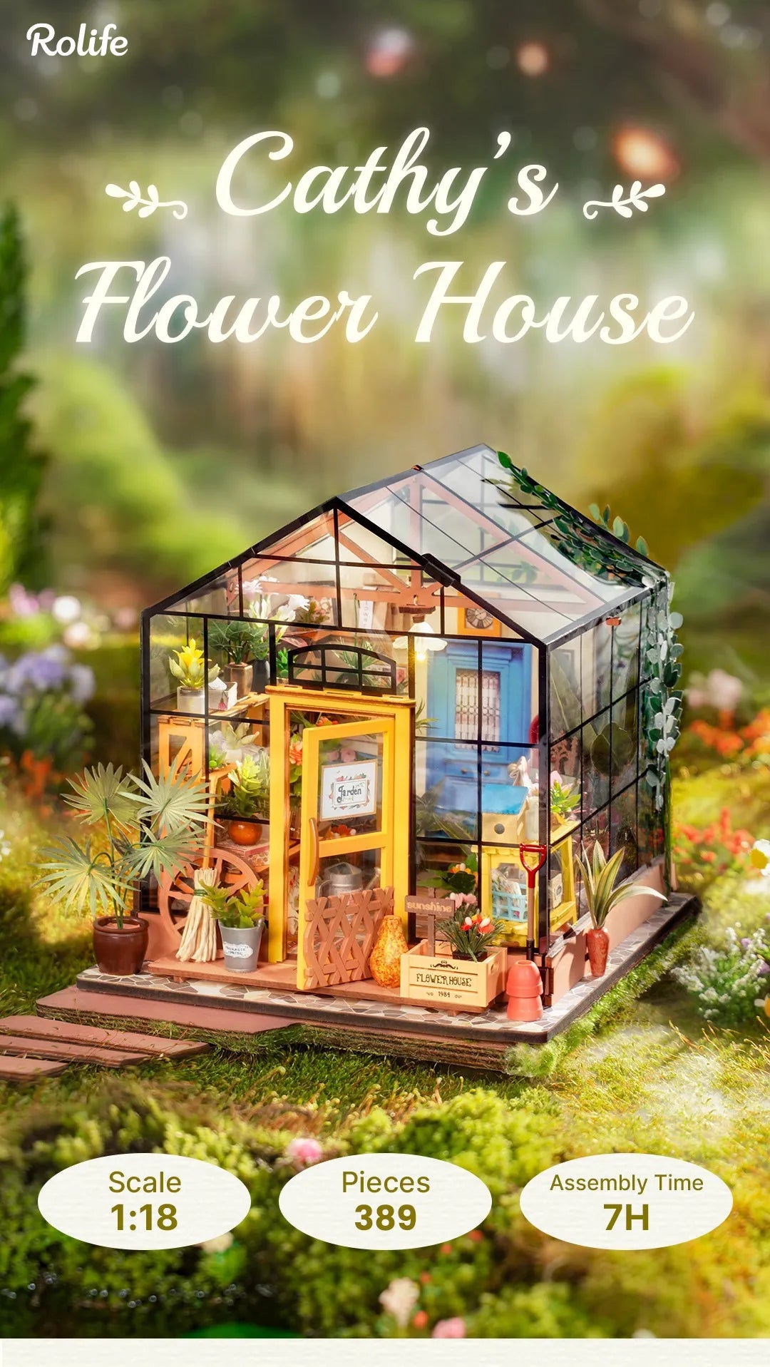 Cathy's green house - DIY Miniature House Kit