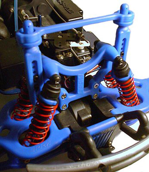 T-Maxx & E-Maxx Shock Tower & Body Mounts - Blue